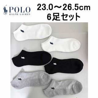 ポロラルフローレン(POLO RALPH LAUREN)の新品 6足 ★ ポロラルフローレン スニーカー ソックス 23.0-26.5cm(ソックス)