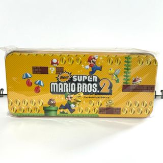 ニンテンドウ(任天堂)のニュースーパーマリオブラザーズ２缶ペン　NEWSUPERMARIOBROS.2(ペンケース/筆箱)