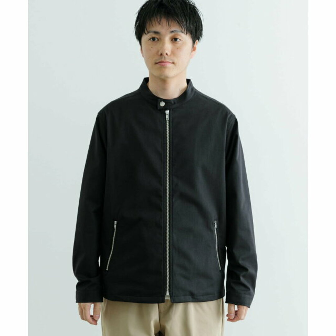 URBAN RESEARCH ITEMS(アーバンリサーチアイテムズ)の【BLK】TCストレッチ シングルライダースジャケット メンズのジャケット/アウター(ライダースジャケット)の商品写真