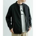 【BLK】【L】TCストレッチ シングルライダースジャケット