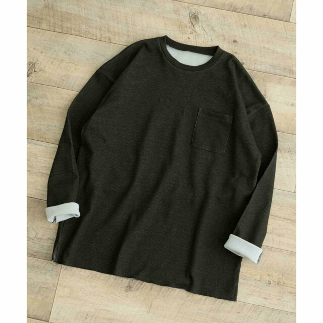 URBAN RESEARCH ITEMS(アーバンリサーチアイテムズ)の【BLK】裏配色カノコ ロングスリーブ カットソー メンズのトップス(Tシャツ/カットソー(半袖/袖なし))の商品写真