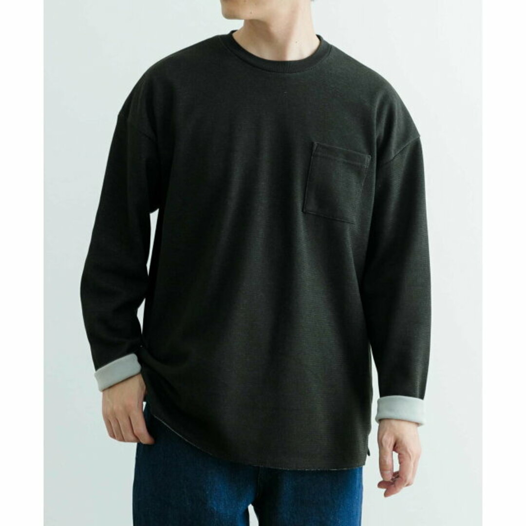 URBAN RESEARCH ITEMS(アーバンリサーチアイテムズ)の【BLK】裏配色カノコ ロングスリーブ カットソー メンズのトップス(Tシャツ/カットソー(半袖/袖なし))の商品写真