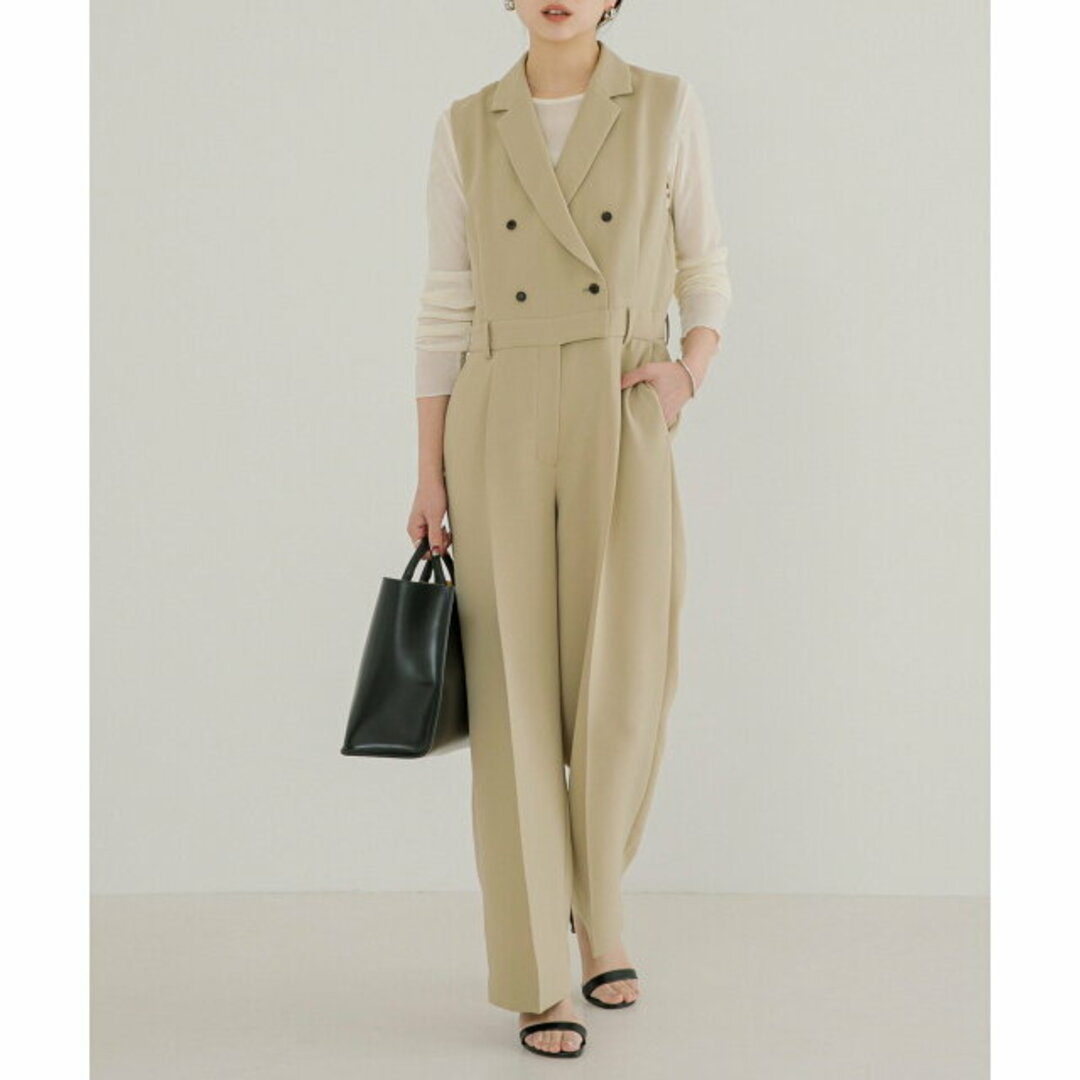 URBAN RESEARCH(アーバンリサーチ)の【BEIGE】【36】『UR TECH DRYLUXE』『イージーケア』オールインワン レディースのパンツ(サロペット/オーバーオール)の商品写真