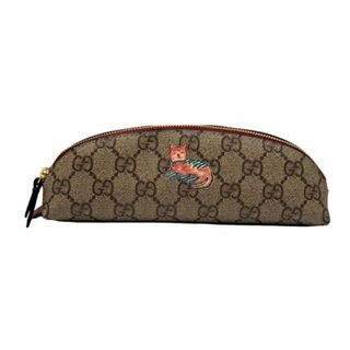 グッチ(Gucci)の新品同様 グッチ ペンケース GGスプリーム 6621129 猫 キャット(その他)