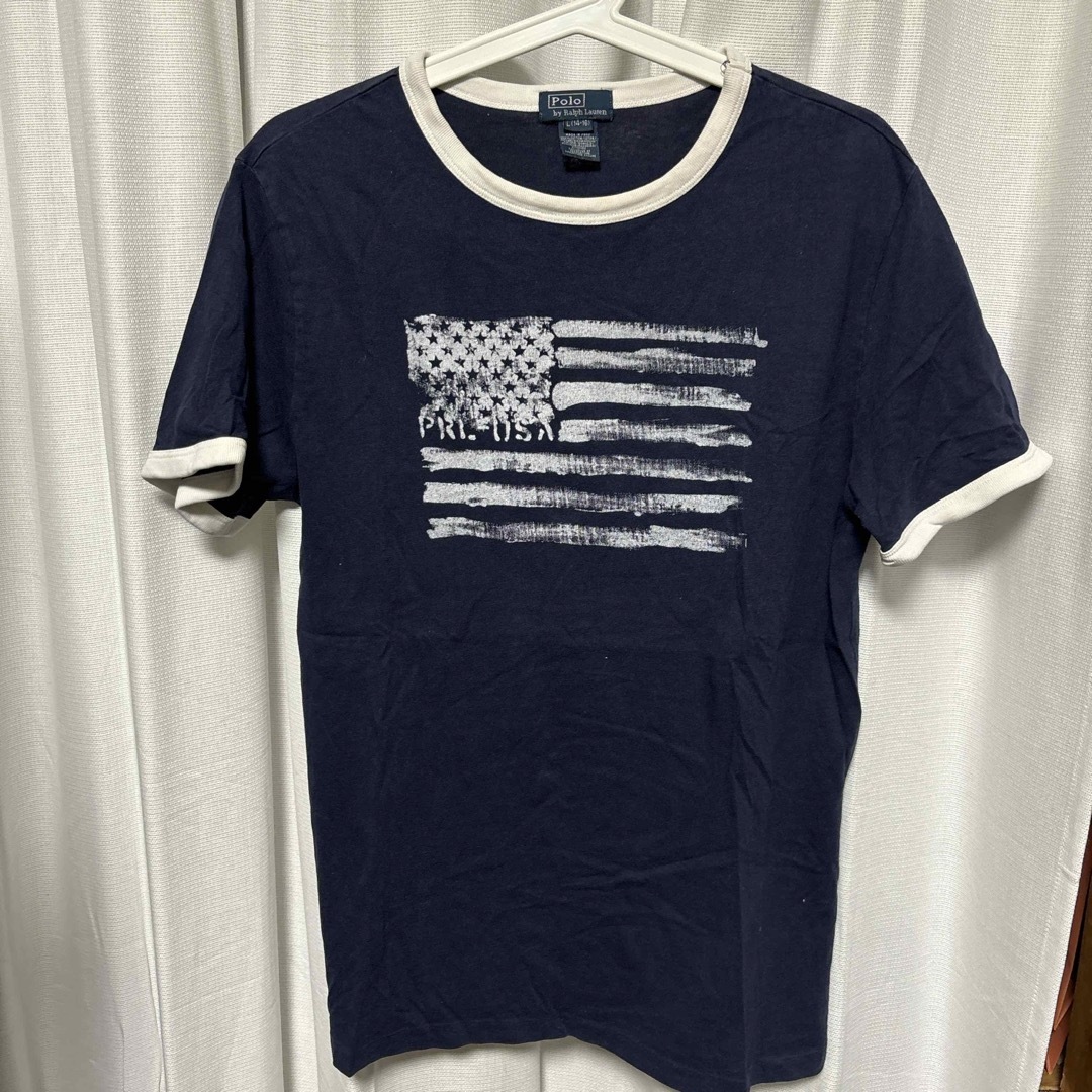 POLO RALPH LAUREN(ポロラルフローレン)のラルフローレン　tシャツ　14-16 160 ネイビー キッズ/ベビー/マタニティのキッズ服男の子用(90cm~)(Tシャツ/カットソー)の商品写真