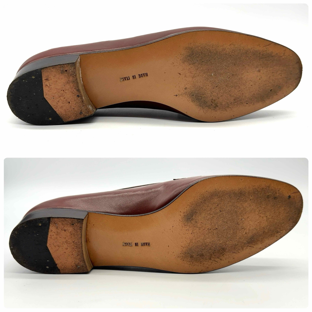 Salvatore Ferragamo(サルヴァトーレフェラガモ)のサルバトーレ フェラガモ ガンチーニ レザー ローファー ブラウン レディースの靴/シューズ(ローファー/革靴)の商品写真
