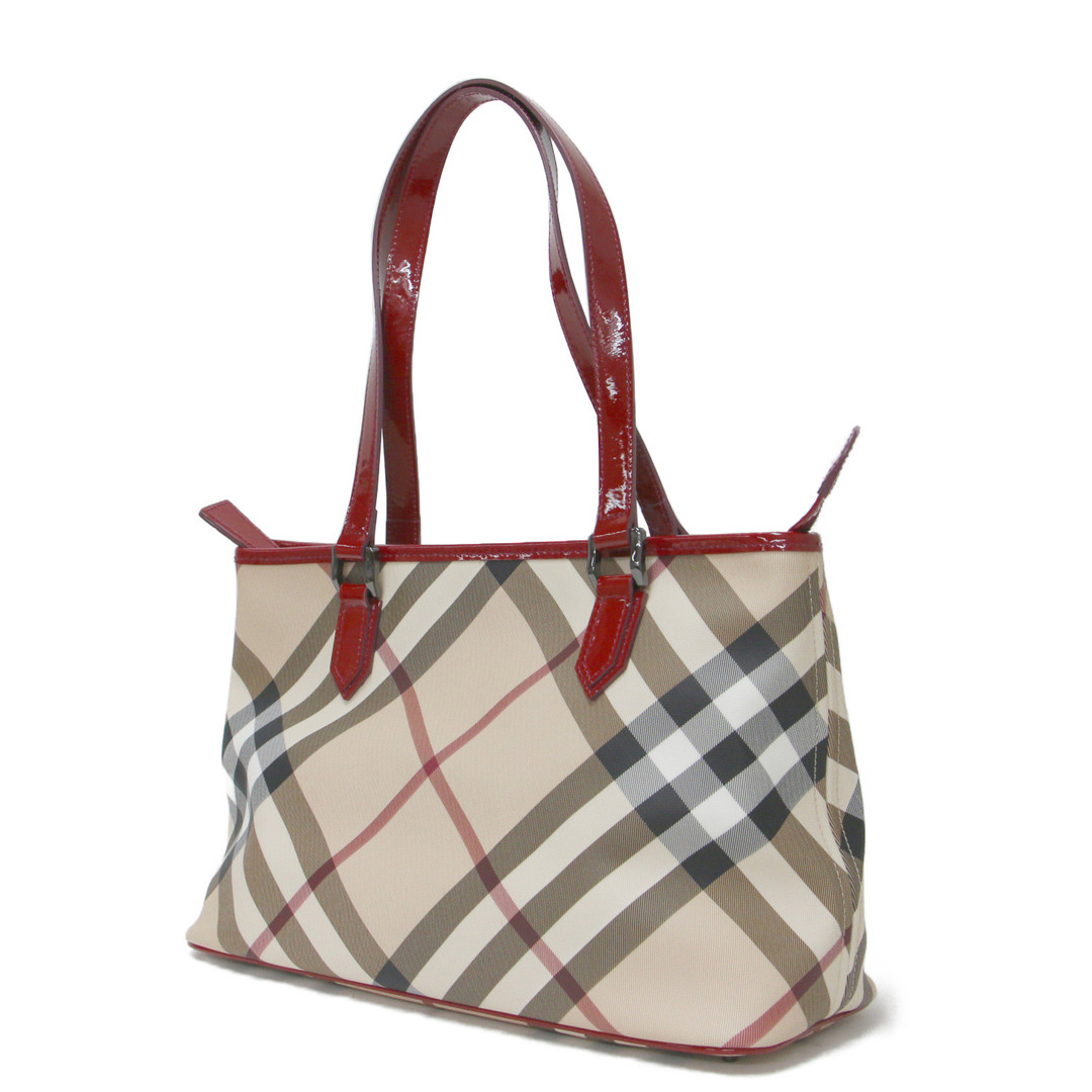 BURBERRY - 美品 BURBERRY バーバリー バッグ トート ベージュ レッド