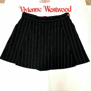 ヴィヴィアンウエストウッド(Vivienne Westwood)の【ヴィヴィアン】ピンストライプキュロットスカート(ミニスカート)