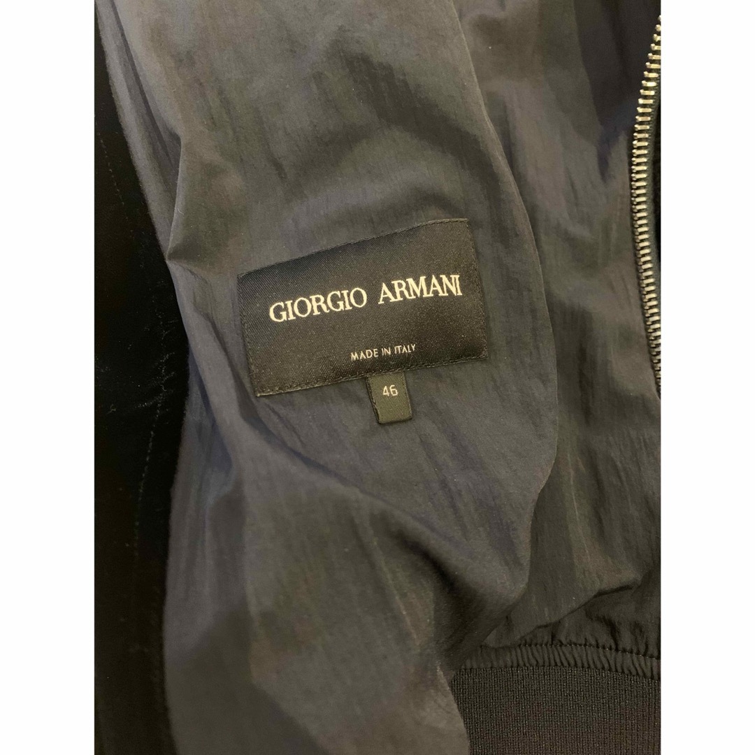 Giorgio Armani(ジョルジオアルマーニ)のGIORGIO ARMANI アルマーニ　ベロアジャケット　46サイズ メンズのジャケット/アウター(ブルゾン)の商品写真