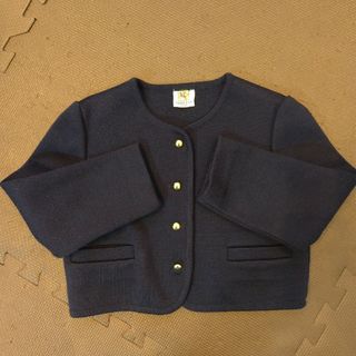 ブレザー　ネイビー　120 シールド　キッズ(ジャケット/上着)