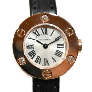 カルティエ(Cartier)の【箱あり】 Cartier
ラブウォッチ　3Pダイヤモンド　 WE800431 　297710372***　 K18ピンクゴールド 　革ベルト 　クオーツ 　腕時計　電池式　レディース【中古】松山久万ノ台店(その他)