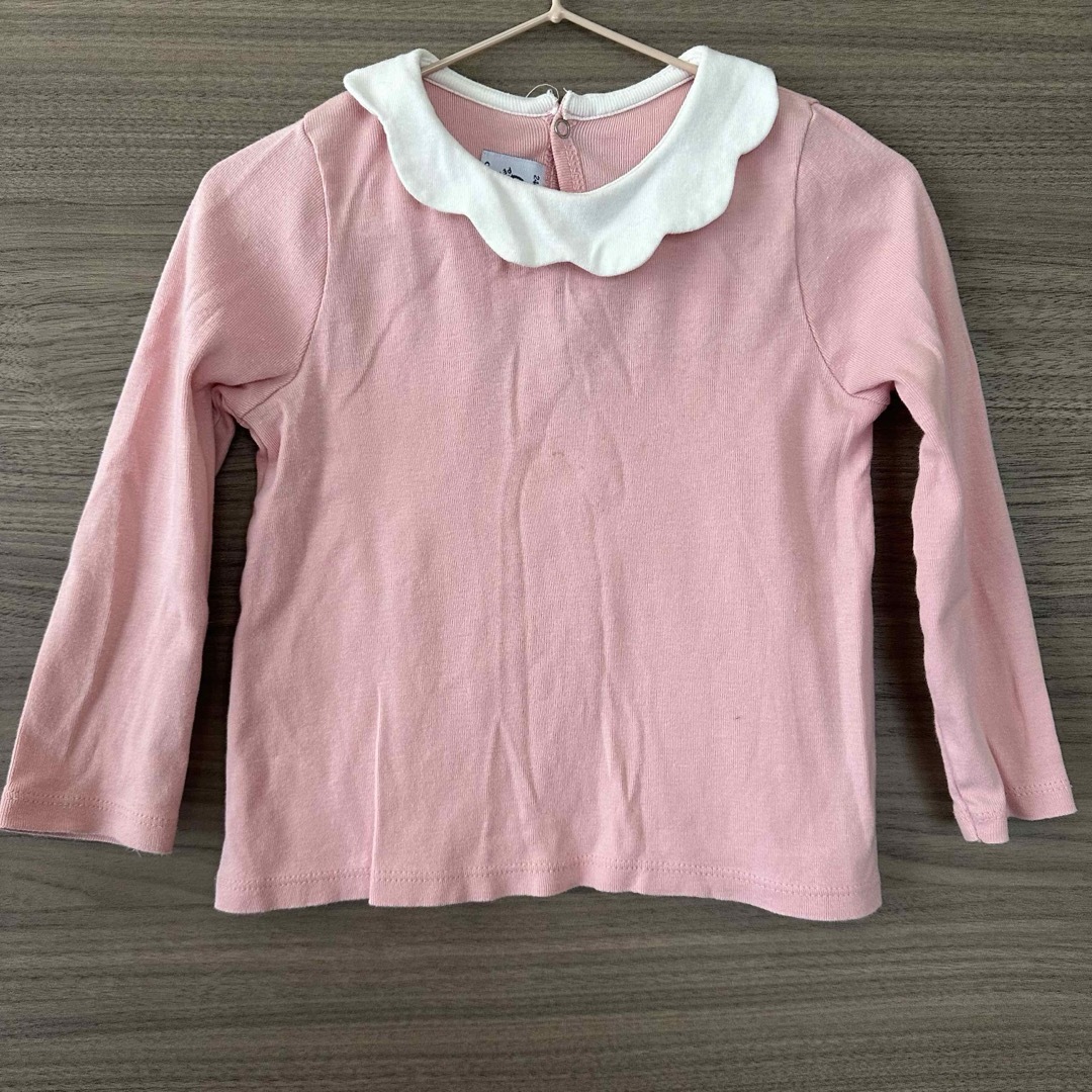 PETIT BATEAU(プチバトー)のPetit bateau 長袖Tシャツ　ロンT 襟つき24m/86  80 90 キッズ/ベビー/マタニティのベビー服(~85cm)(Ｔシャツ)の商品写真