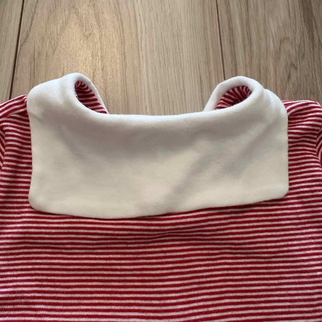 PETIT BATEAU(プチバトー)のPETITBATEAU プチバトー　セーラー襟プルオーバー　18m/81cm キッズ/ベビー/マタニティのベビー服(~85cm)(Ｔシャツ)の商品写真