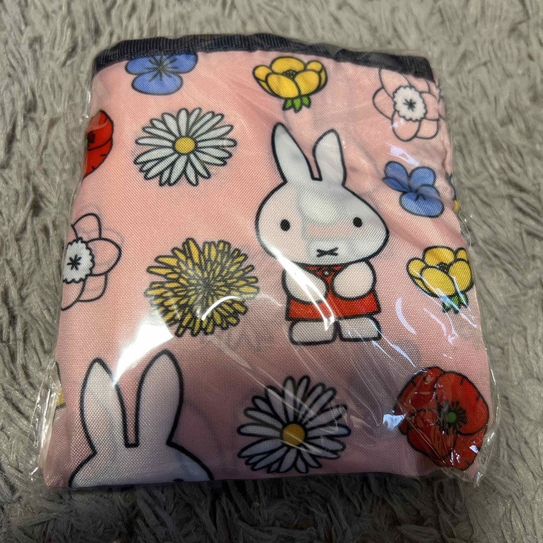 miffy(ミッフィー)のミッフィー エコバッグ 折りたたみ ショッピングバッグ PK ディックブルーナ  レディースのバッグ(エコバッグ)の商品写真