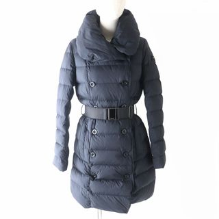 タトラス(TATRAS)の美品△正規品 TATRAS タトラス 19AW LTA19A4697 AGOGNA アゴーニャ ボリュームカラー ベルト・ロゴボタン付き ダウンコート ブラック 黒 02(ダウンコート)