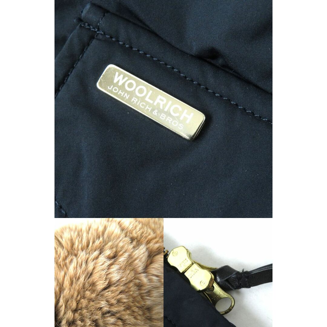 WOOLRICH(ウールリッチ)の良品△正規品 定価146,300円 ウールリッチ IENA別注 18AW WWCPS2725D COCOON ESKIMO ラビットファー付 ダウンコート レディース ネイビー S レディースのジャケット/アウター(ダウンコート)の商品写真