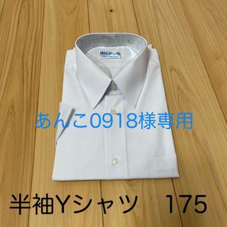 半袖　ワイシャツ　メンズ　175cm 形態安定加工　消臭抗菌防臭加工(シャツ)