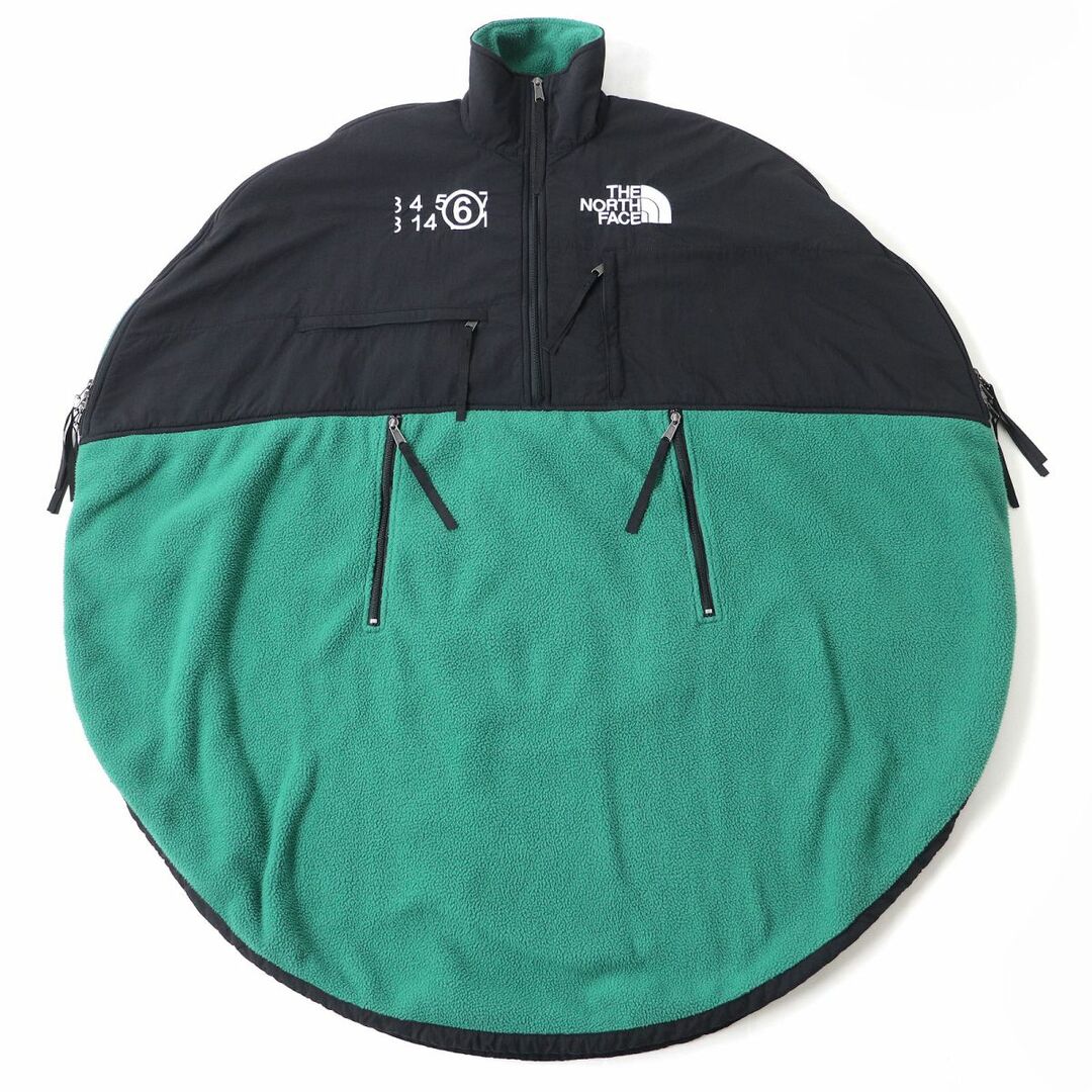 THE NORTH FACE(ザノースフェイス)の極美品△正規品 ノースフェイス×MM6 メゾンマルジェラ 20AW S62CT0106 ロゴ刺繍 フリース切替 サークルデナリドレス 緑×黒 XS レディース レディースのトップス(その他)の商品写真