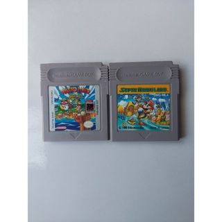 ゲームボーイ(ゲームボーイ)の【訳あり・ジャンク扱い】GB『 ワリオランド(北米版)・スーパーマリオランド 』(携帯用ゲームソフト)