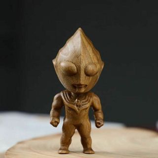 ムービーモンスターシリーズ かわいい 木彫り 置物 約80mm 木像 木製フィギ(その他)