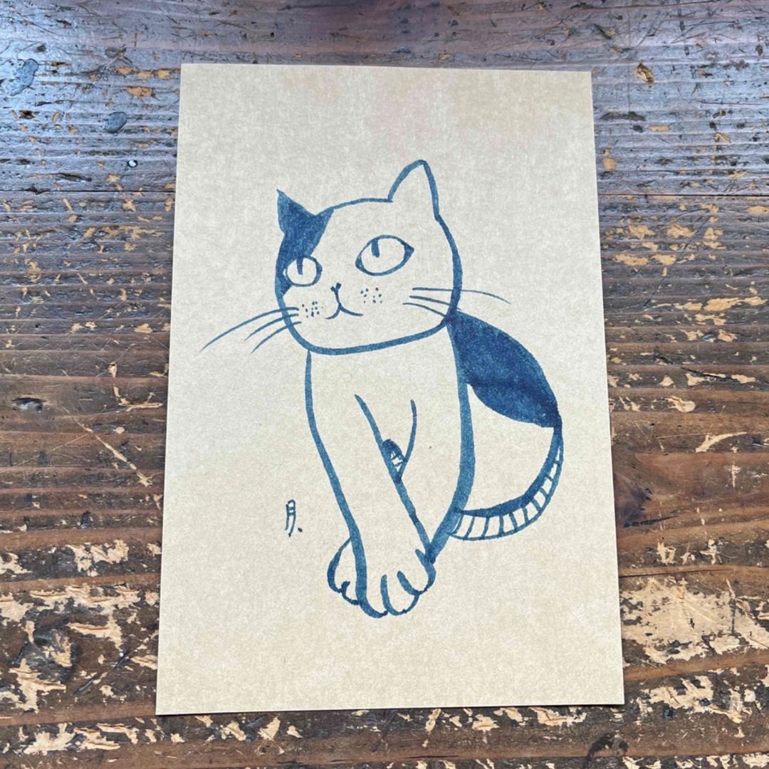 tukio直筆イラスト／筆ペンでささっと猫①の通販 by 月尾雑貨店
