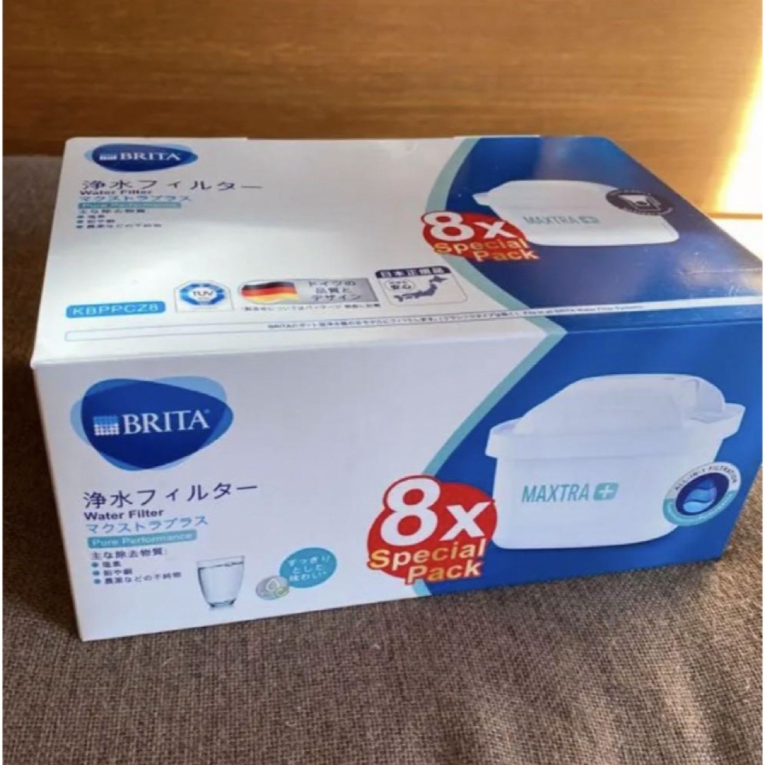 Britax(ブリタックス)のBRITA マクストラプラス カートリッジ 日本仕様8個入り インテリア/住まい/日用品のキッチン/食器(浄水機)の商品写真