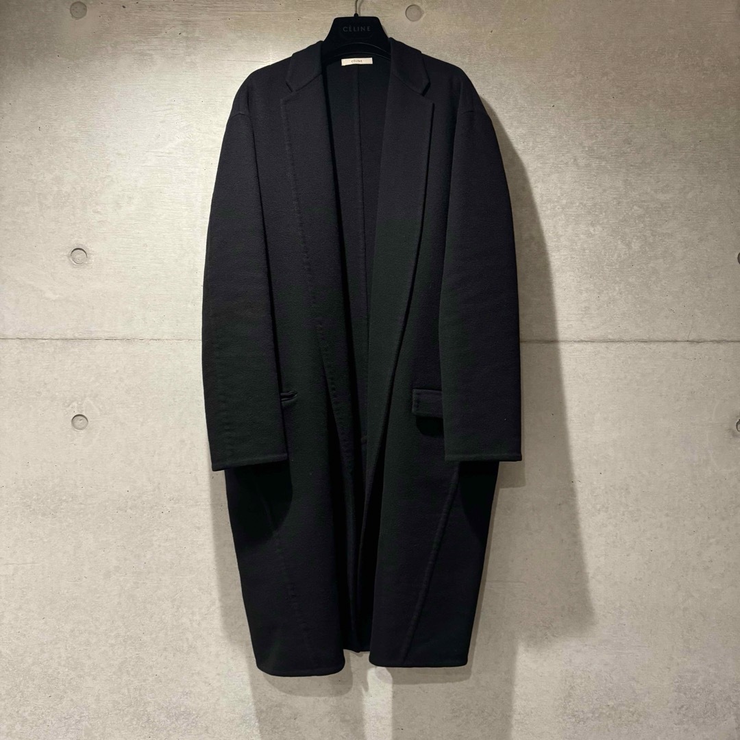 CELINE by Phoebe Philo 立たせ エッグクロンビーコート ブラック CELINE by Phoebe Philo 立たせ エッグクロンビーコート ブラック