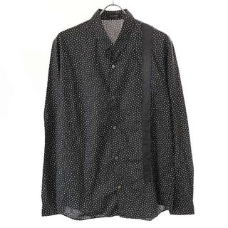 アンダーカバー(UNDERCOVER)のUNDERCOVERISM アンダーカバイズム アンダーカバー 14SS ドット柄 レザーサスペンダーデザインシャツ ブラック 4 M4405-2(シャツ)