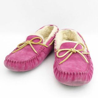 アグ(UGG)のUGG / アグ ◆モカシンシューズ/スエード/ピンク/24cm 5612 【レディース/ガールズ/LADY/女性/婦人】【靴/クツ/シューズ/SHOES】 レディースファッション【中古】 [0220479469](スリッポン/モカシン)