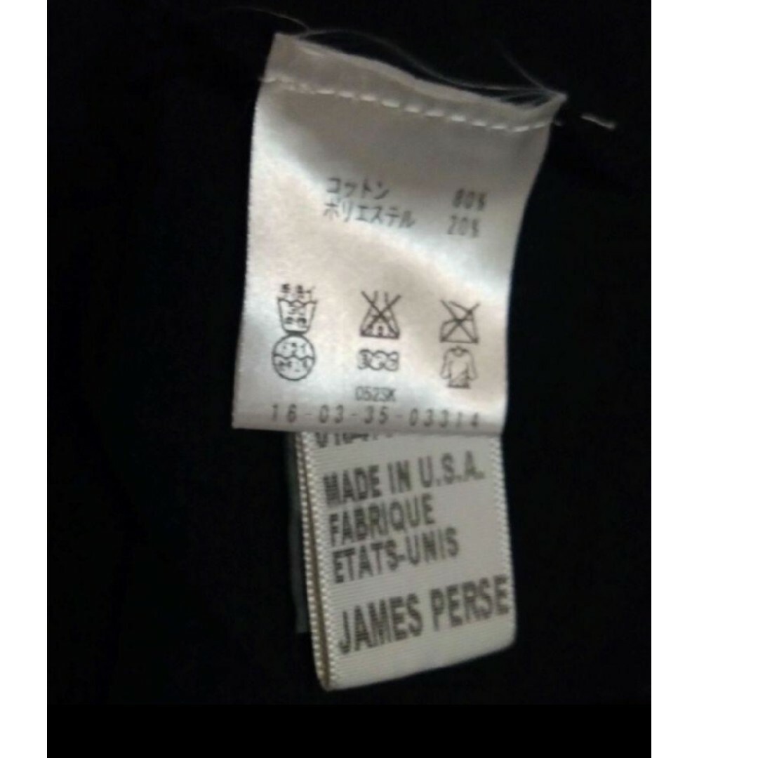JAMES PERSE(ジェームスパース)のJAMES PERSE ジェームスパース　カットソー　長袖　黒　size1 レディースのトップス(カットソー(長袖/七分))の商品写真