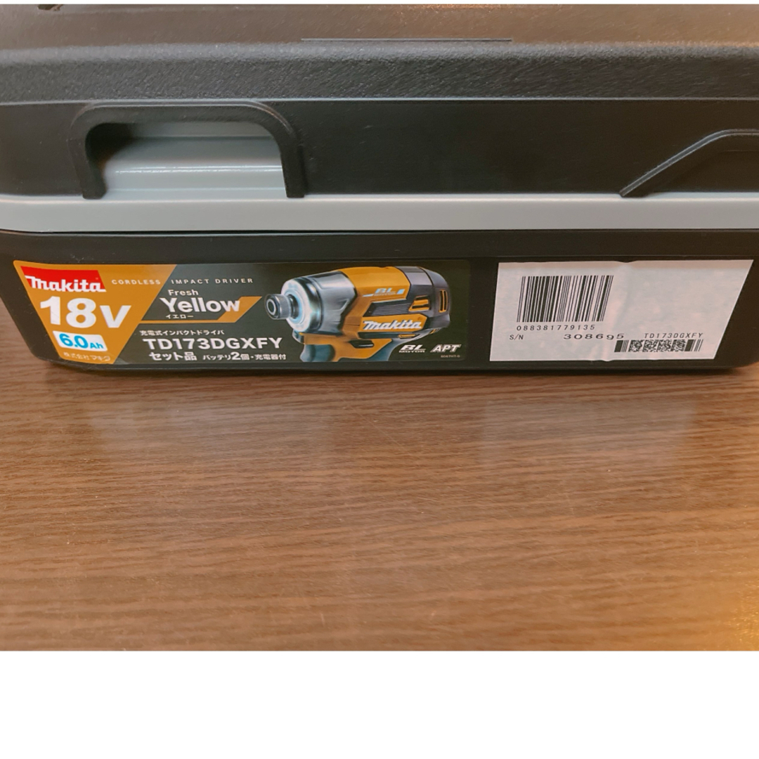 Makita(マキタ)の新品・未使用makita 18V 充電式インパクトドライバ TD173DGXFY 自動車/バイクのバイク(工具)の商品写真