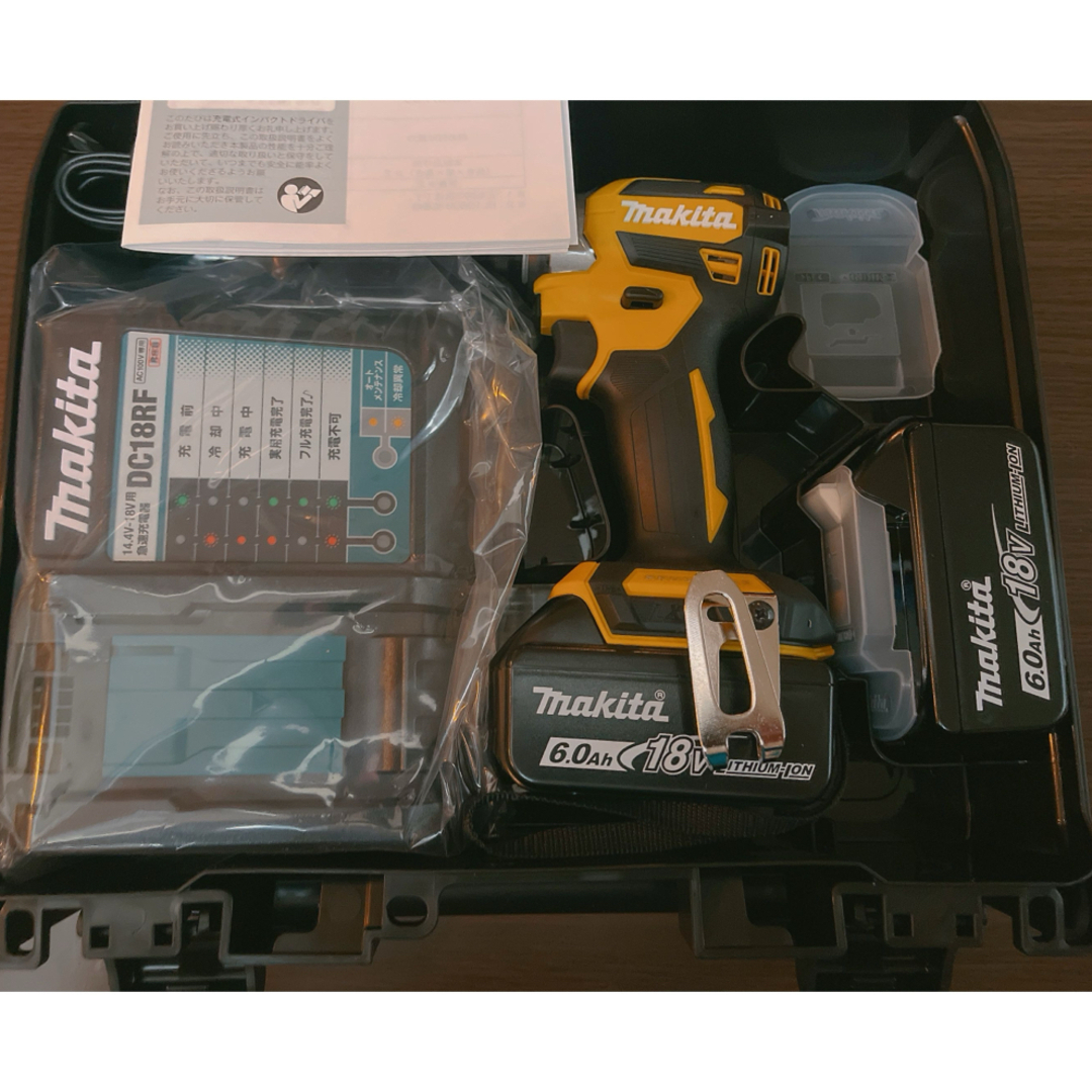 Makita(マキタ)の新品・未使用makita 18V 充電式インパクトドライバ TD173DGXFY 自動車/バイクのバイク(工具)の商品写真