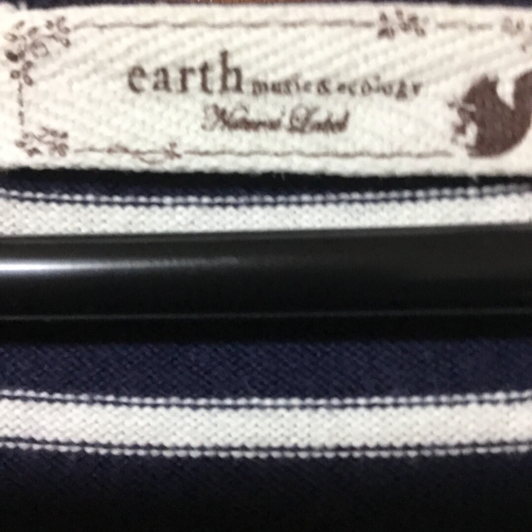 earth music & ecology(アースミュージックアンドエコロジー)の(アースミュージック&エコロジー)★ボーダーワンピース★中古品 レディースのワンピース(ひざ丈ワンピース)の商品写真