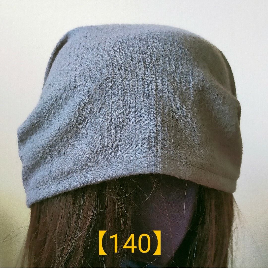 【140】医療帽子　ケア帽子　バンダナキャップ〈アッシュグレー〉#新作 レディースの帽子(ニット帽/ビーニー)の商品写真
