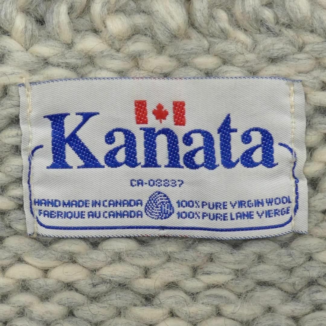古着屋BLUESカウチンセーター kanata ニット XL カナダ製 カナタ ウールTJ884