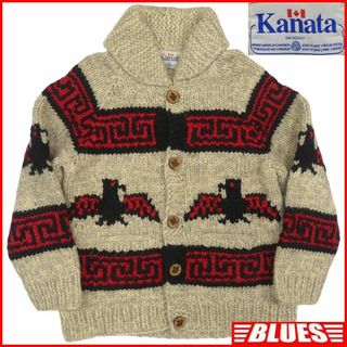 カナタ(KANATA)のカウチンセーター kanata ニット XL カナダ製 カナタ ウールTJ884(ニット/セーター)