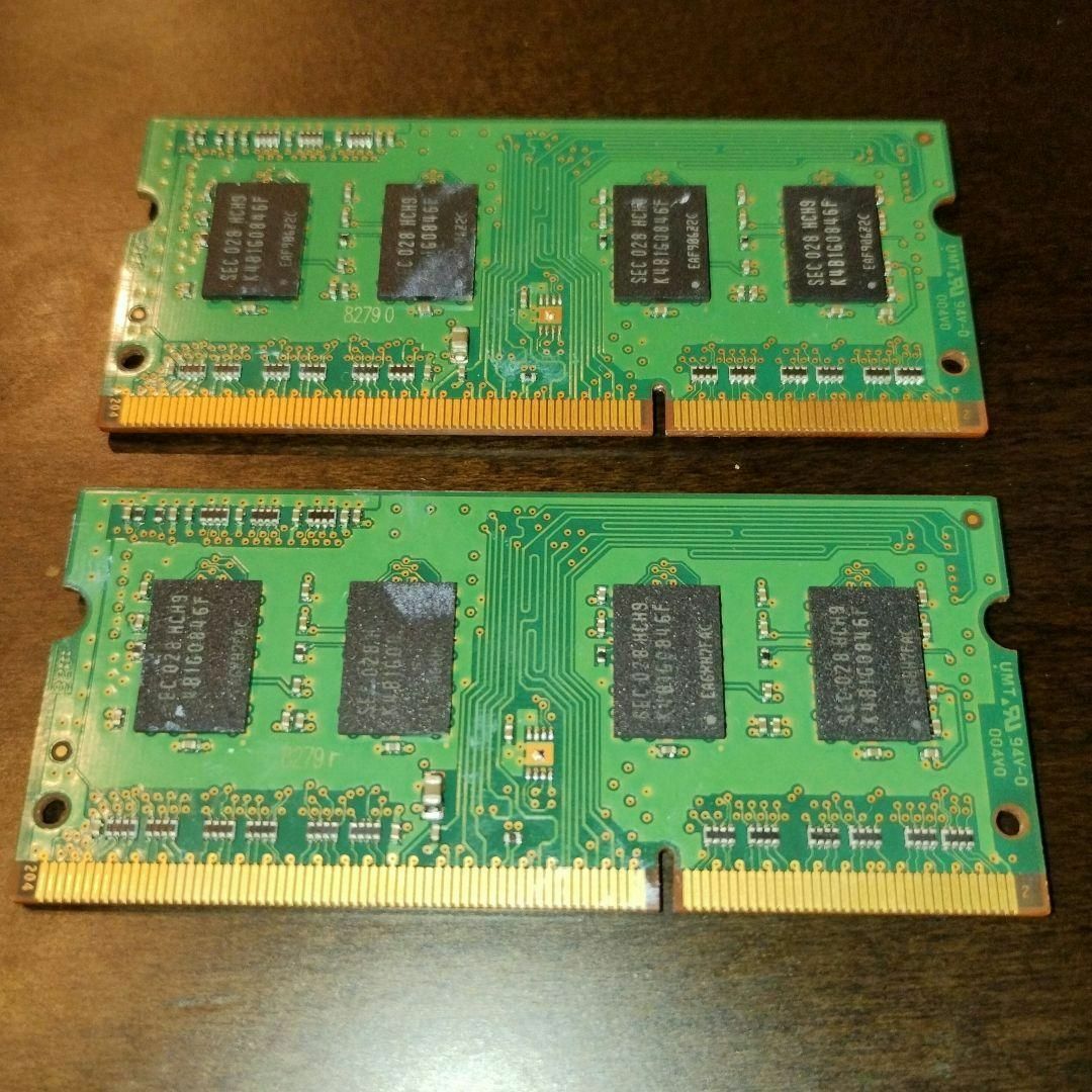 SAMSUNG(サムスン)のSAMSUNG DDR3 1GB 1Rx8 PC3-10600S 2枚組 スマホ/家電/カメラのPC/タブレット(PC周辺機器)の商品写真