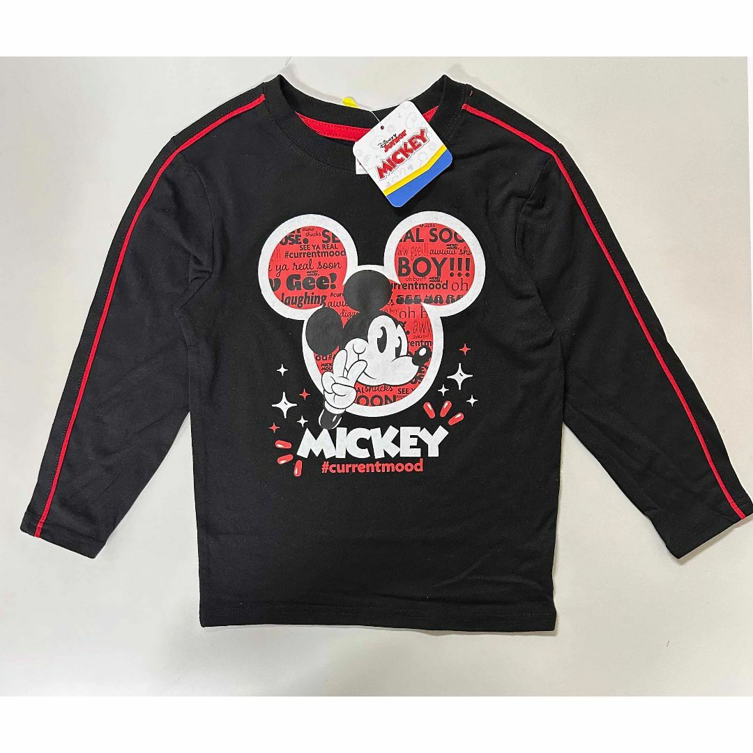 Disney(ディズニー)の新品 2枚組 100 ★ ディズニー ミッキー キッズ 長袖 Tシャツ 4T キッズ/ベビー/マタニティのキッズ服女の子用(90cm~)(Tシャツ/カットソー)の商品写真