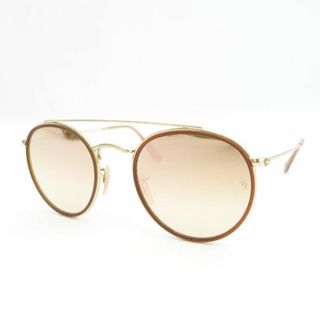 レイバン(Ray-Ban)のRay Ban / レイバン ◆サングラス ラウンドダブルブリッジ ミラーレンズ ゴールド RB3647 【サングラス/メガネ/眼鏡】 ブランド【中古】 [0220482607](サングラス/メガネ)