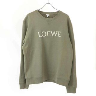 ロエベ(LOEWE)のLOEWE ロエベ ロゴエンブロイダリー スウェットトレーナー H526Y24J26 カーキ XL(スウェット)