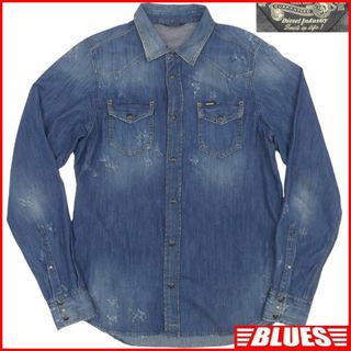 ディーゼル(DIESEL)のDIESEL ディーゼル デニムシャツ L 長袖 ウエスタンシャツ TY2988(シャツ)