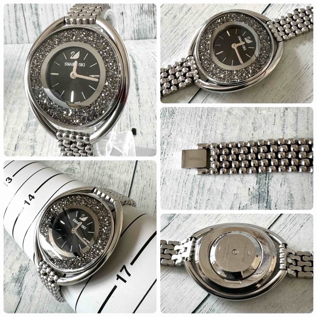 SWAROVSKI(スワロフスキー)の【希少】Swarovski  クリスタルライン シルバー 腕時計 スワロフスキー レディースのファッション小物(腕時計)の商品写真