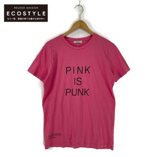 ヴァレンティノ(VALENTINO)のヴァレンティノ ピンク PINK IS PUNK クルーネックカットソー M(その他)