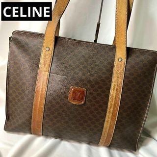 セリーヌ(celine)のCELINE セリーヌ トートバッグ マカダム柄 ショルダーバッグ 鞄 中古(トートバッグ)