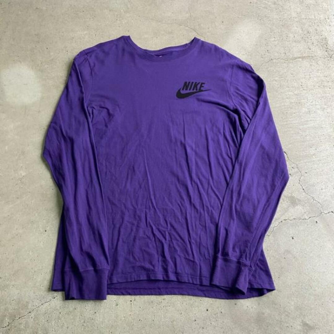 NIKE(ナイキ)のNIKE ナイキ ワンポイント ロゴプリント ロングTシャツ メンズM メンズのトップス(Tシャツ/カットソー(七分/長袖))の商品写真