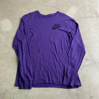 ナイキ(NIKE)のNIKE ナイキ ワンポイント ロゴプリント ロングTシャツ メンズM(Tシャツ/カットソー(七分/長袖))