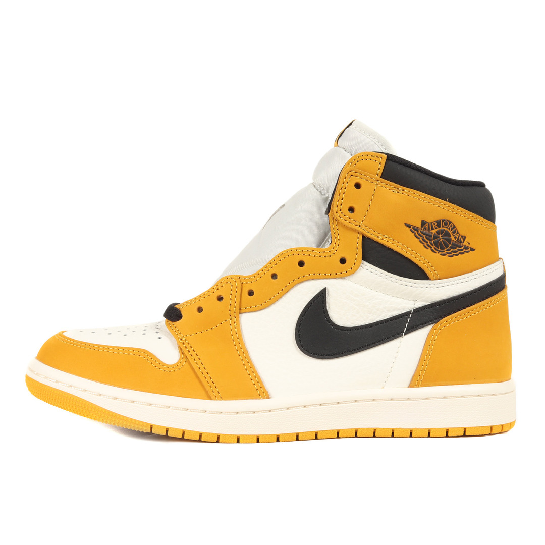 NIKE(ナイキ)の新品 NIKE ナイキ サイズ:26.5cm AIR JORDAN 1 RETRO HIGH OG YELLOW OCHRE (DZ5485-701) エアジョーダン1 ハイ レトロ イエローオーカー ブラック US8.5 ハイカット スニーカー シューズ 靴【メンズ】 メンズの靴/シューズ(スニーカー)の商品写真