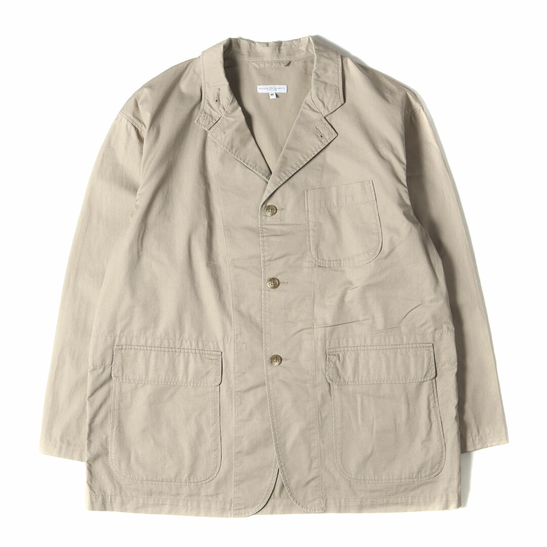 Engineered Garments(エンジニアードガーメンツ)のEngineered Garments エンジニアドガーメンツ ジャケット サイズ:M ハイコットン ツイル ロイタージャケット Loiter Jacket High Count Twill テーラード ブルゾン ベージュ アメリカ製 アウター 上着 コート【メンズ】【中古】 メンズのジャケット/アウター(テーラードジャケット)の商品写真