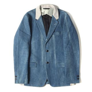 エヌハリウッド(N.HOOLYWOOD)のN.HOOLYWOOD エヌハリウッド ジャケット サイズ:38 16AW DIESEL ディーゼル 切替 ストレッチ デニム 段返り3B テーラードジャケット インディゴ 日本製 アウター ブレザー ブルゾン 上着【メンズ】【中古】(テーラードジャケット)