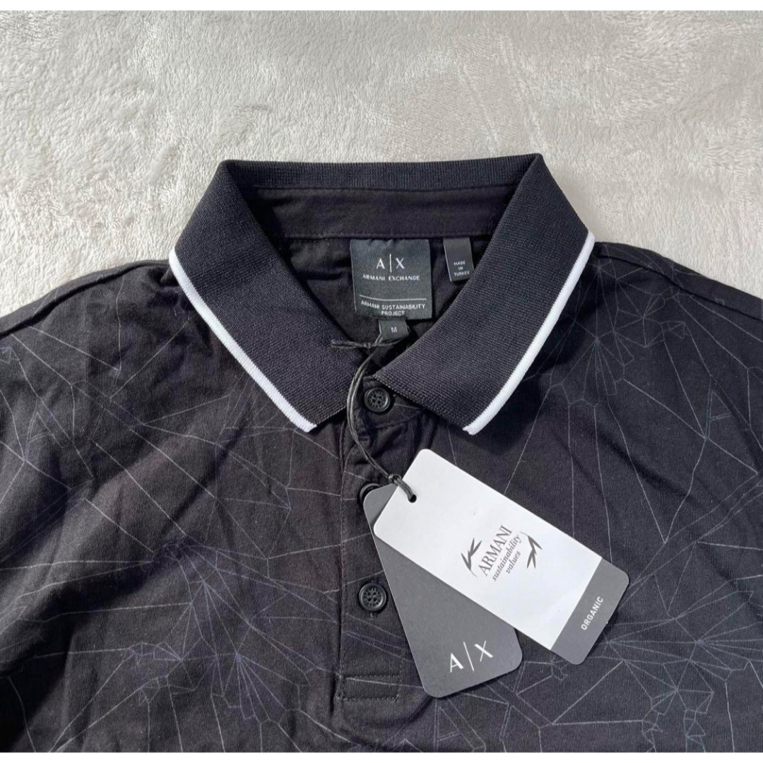 ARMANI EXCHANGE(アルマーニエクスチェンジ)の新品✨アルマーニエクスチェンジ　メンズ　Tシャツ　M ブラック　お洒落 メンズのトップス(Tシャツ/カットソー(半袖/袖なし))の商品写真